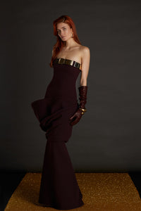 Her Trove-Strapless Mermaid Gown