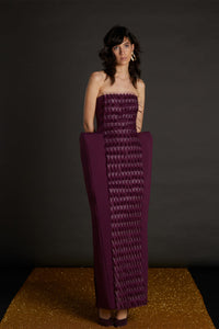 Her Trove-Strapless Dress With Pleats