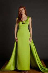 Her Trove-Squared Neckline Sleeveless Dress
