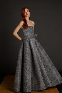 Her Trove-Strapless A Line Gown