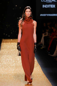 Her Trove-Sleeveless High Neck Dress