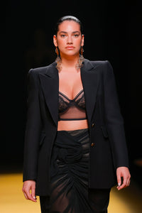 Jacket with crop-top and skirt - HerTrove