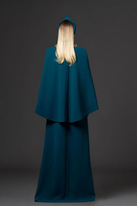 HerTrove-Jean Louis Sabaji--Embroidered neckline crepe kaftan
