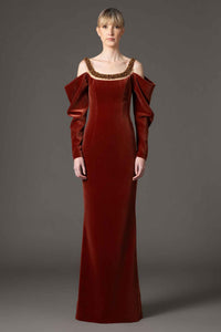 brick red velvet dress Red Velvet Slip Dress: Midi Length, Romantic Date Night