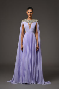 Her Trove-Lilac Plisse Dress