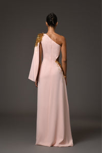 Her Trove-Asymmetric Crepe Dress 