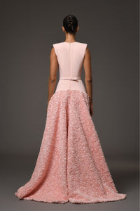 Her Trove-Crepe Dress With Flowers