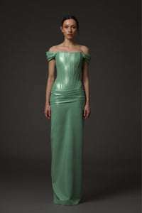 Her Trove-Off Shoulder Corseted Dress