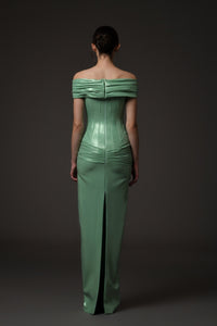 Her Trove-Off Shoulder Corseted Dress