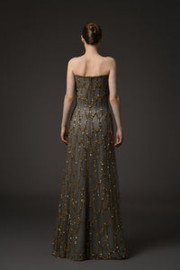 Her Trove-Fully Beaded Tulle Dress