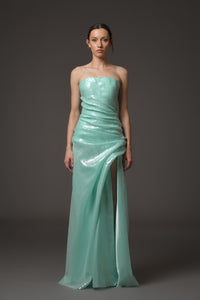 Her Trove-Sequined Corseted Dress