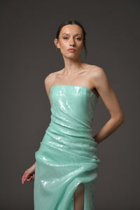 Her Trove-Sequined Corseted Dress
