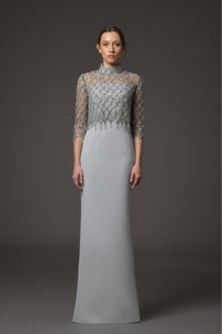 Her Trove-Tulle Embroidered Dress 
