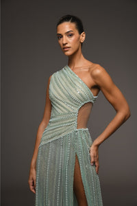 Her Trove-Tulle Dress With Side Cut-Outs
