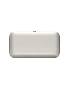 HERTROVE-Classic Silver Statement Clutch for Evening & Black-Tie