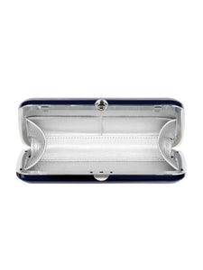 HERTROVE-Classic Navy Statement Clutch for Evening & Black-Tie