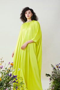 HerTrove-Soft satin Kaftan dress