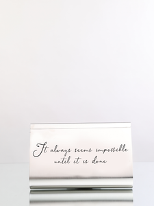 HerPorte-Impossible Silver Dipped Small Clutch