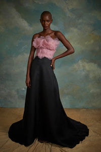 Her Trove-Floral Chifon Sleevless Gown 