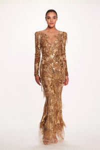 marchesa gold dress Marchesa Gold Knife Pleated Dress Instant Filters 2