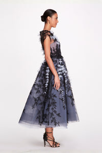 Marchesa Couture Multicolor A-line Evening Dress