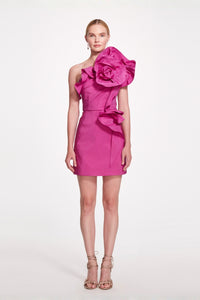 Marchesa Couture Pink Column Sleeveless Evening Dress