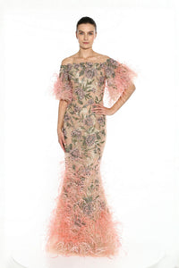 marchesa sequin dress Captivating Elegance: A timeless beauty from the #MarchesaArchives. The Spring 2017 halter neck Grecian gown with plunging neckline in black lam with exquisite 3d sequin flower corsages. #Marchesa