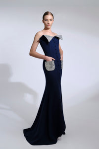 Her Trove-Beaded Mermaid Dress