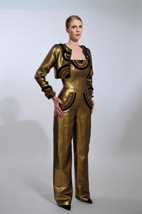 Her Trove-Strapless Jumpsuit With Bolero