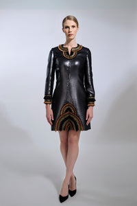 Her Trove-Long Sleeves Short Dress