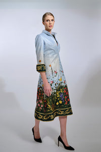 Her Trove-Printed Long Jacket