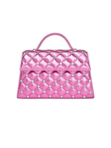 HERTROVE-Artisanal Pink Statement Clutch for Evening & Black-Tie