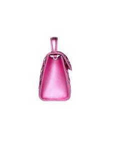 HERTROVE-Artisanal Pink Statement Clutch for Evening & Black-Tie