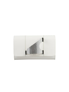 HerPorte-Milk Eiffel White Strass Clutch