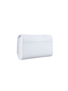 HerPorte-White Eiffel Matelass√© Clutch