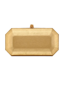 HerPorte-Pure Gold Tropicana Leather Perry Clutch