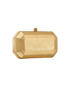 HerPorte-Pure Gold Tropicana Leather Perry Clutch