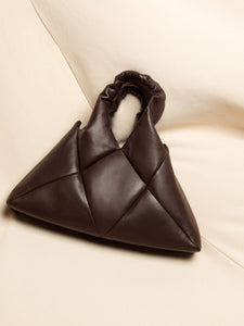 HerPorte-Didi Chocolate Lambskin Top Handle Bag