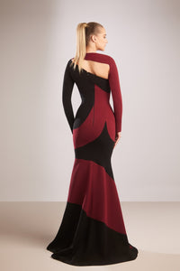 Her Trove-Tw-tone crepe dress