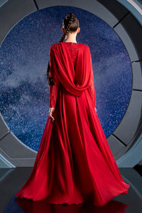 Her Trove-Mousseline dress featuring flowy skirt