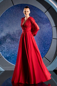 Her Trove-Mousseline dress featuring flowy skirt