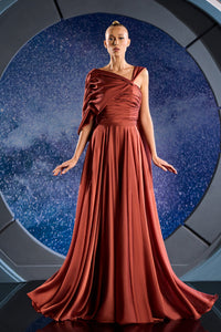 Her Trove-Draped bodice flowy dress
