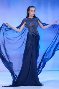 Her Trove-Mousseline dress with print
