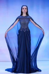 Her Trove-Mousseline dress with print