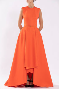 Her Trove - High-low neoprene dress 