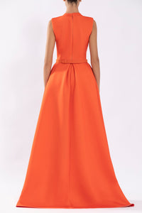 Her Trove - High-low neoprene dress 