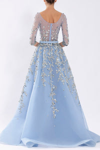 Her Trove - Embroidered dress with overskirt