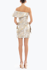 HerTrove-Brocade Short Dress