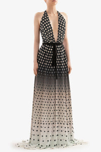HerTrove-Deep V neckline sleeveless dress