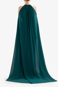 HerTrove-Beaded dress with cape


